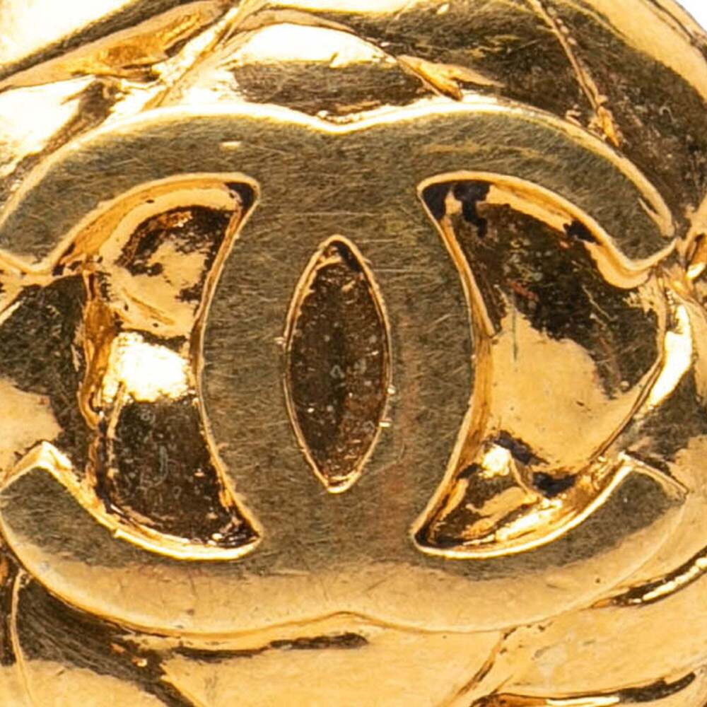 CHANEL Authentic Vintage Gold Logo Earrings - Picture 3 of 6